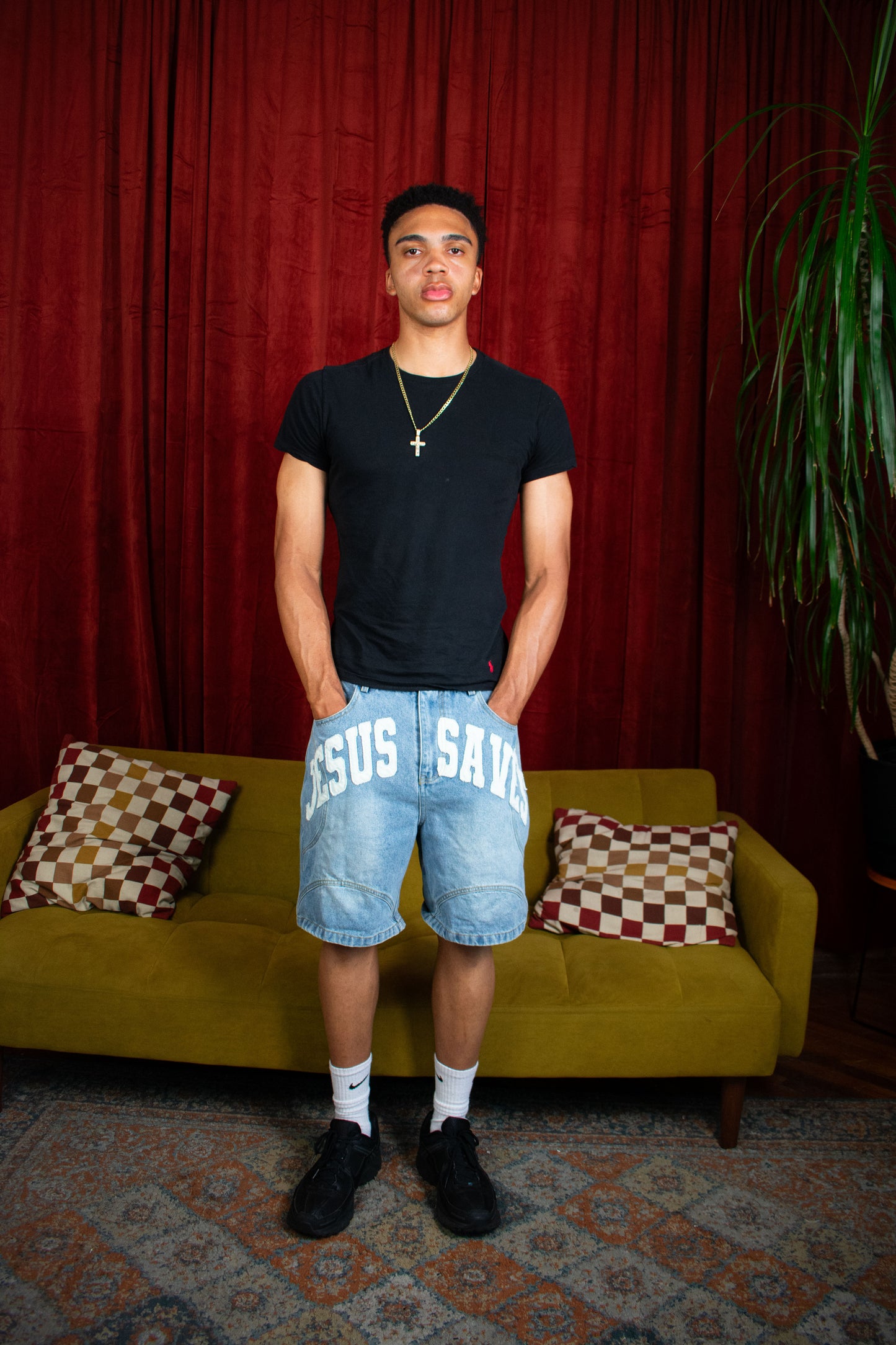 "JS" Denim Shorts