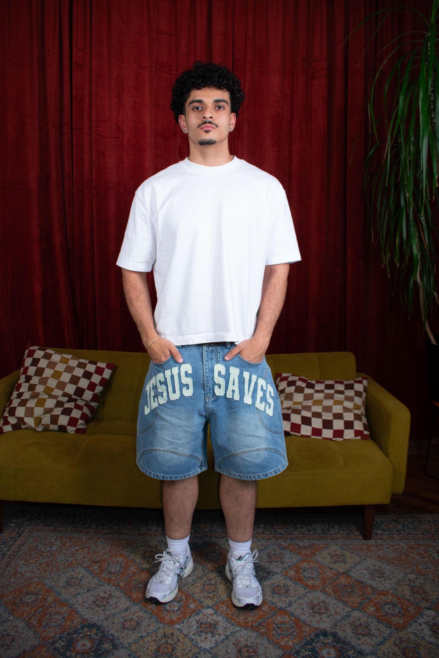 "JS" Denim Shorts