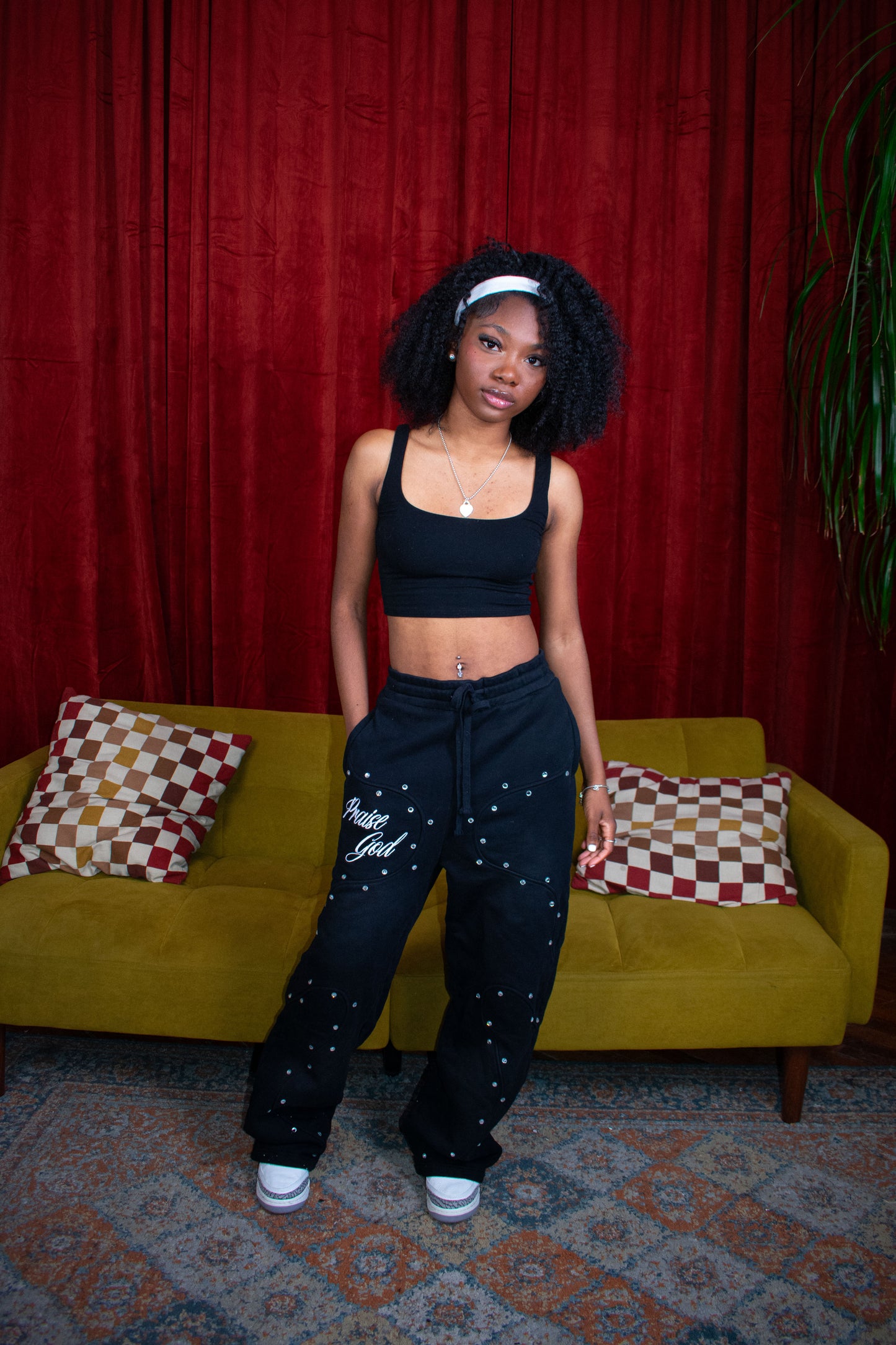 Black "PG" Sweats