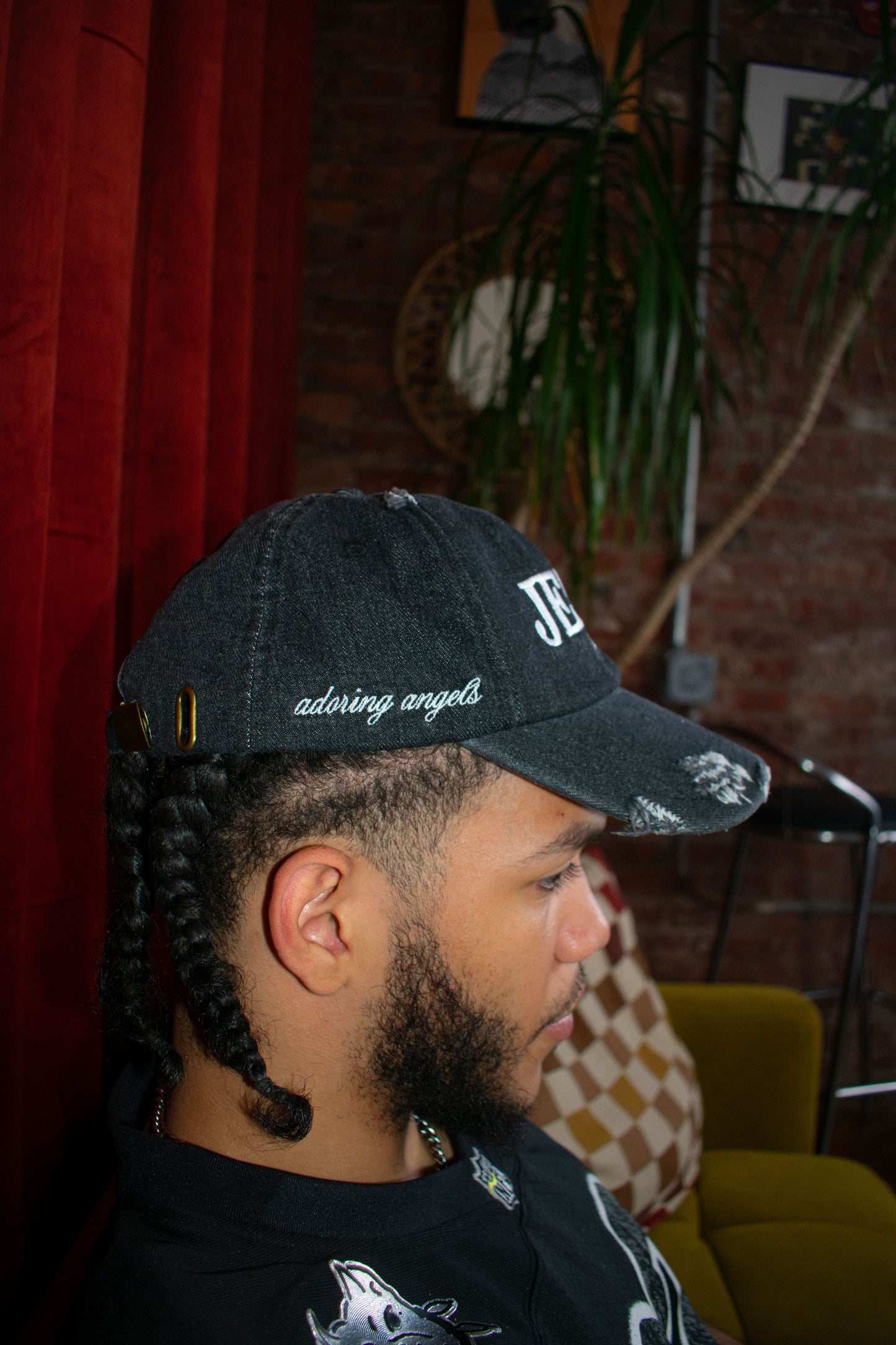 Black "JR" Hat