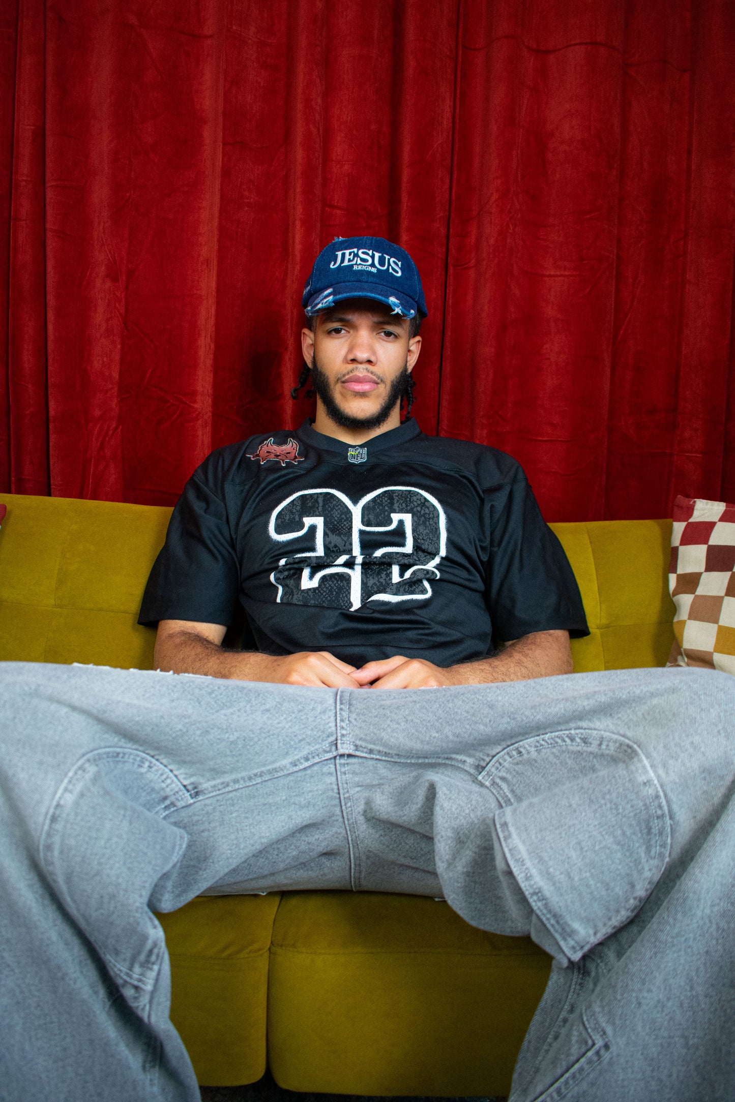 Blue "JR" Hat