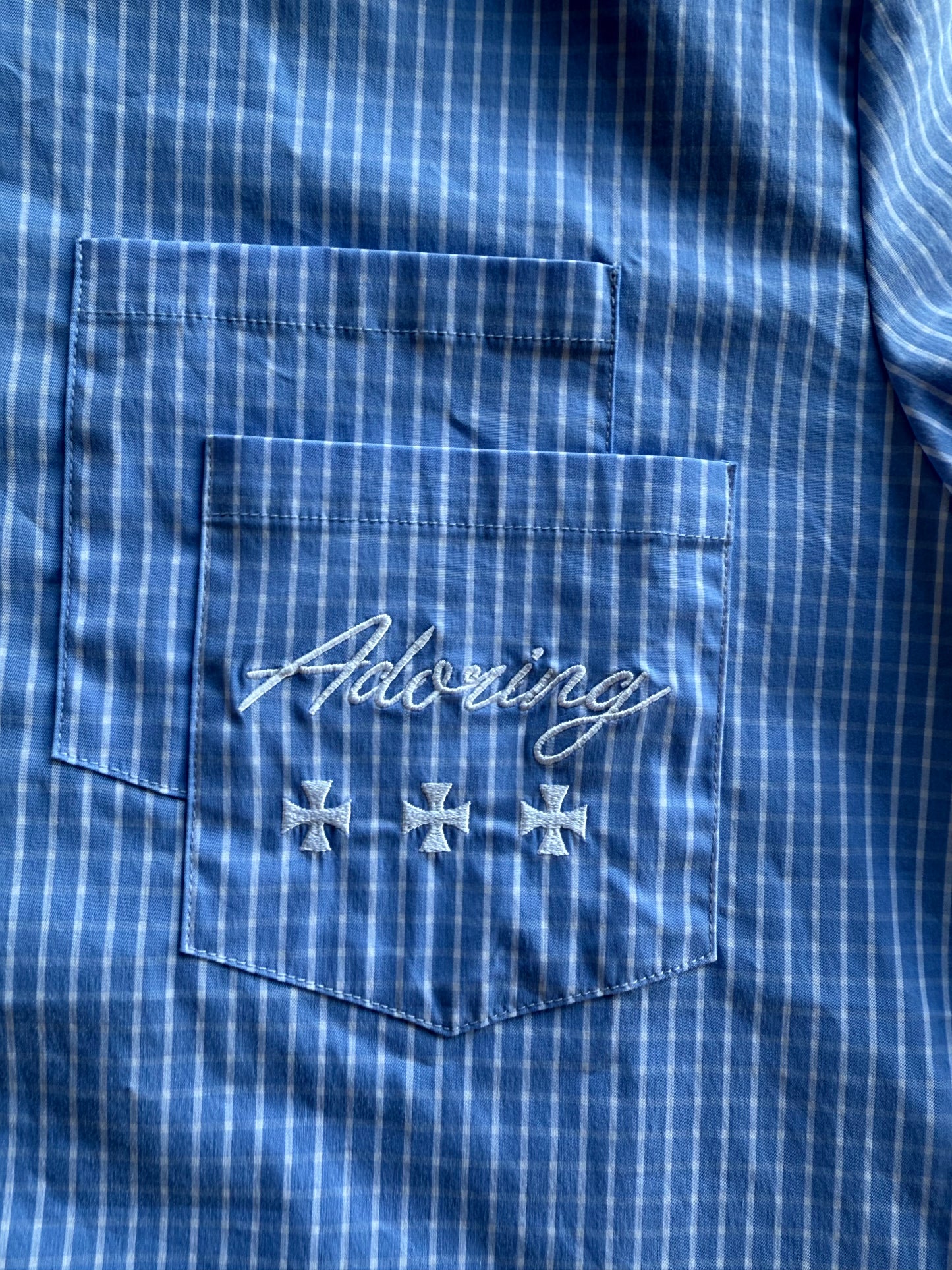 Blue Button Up