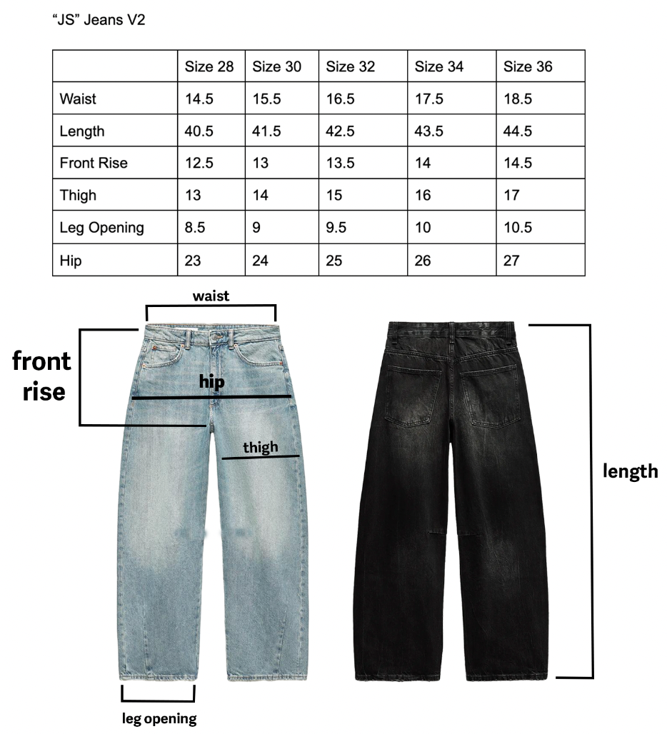 Gray "JS" Jeans