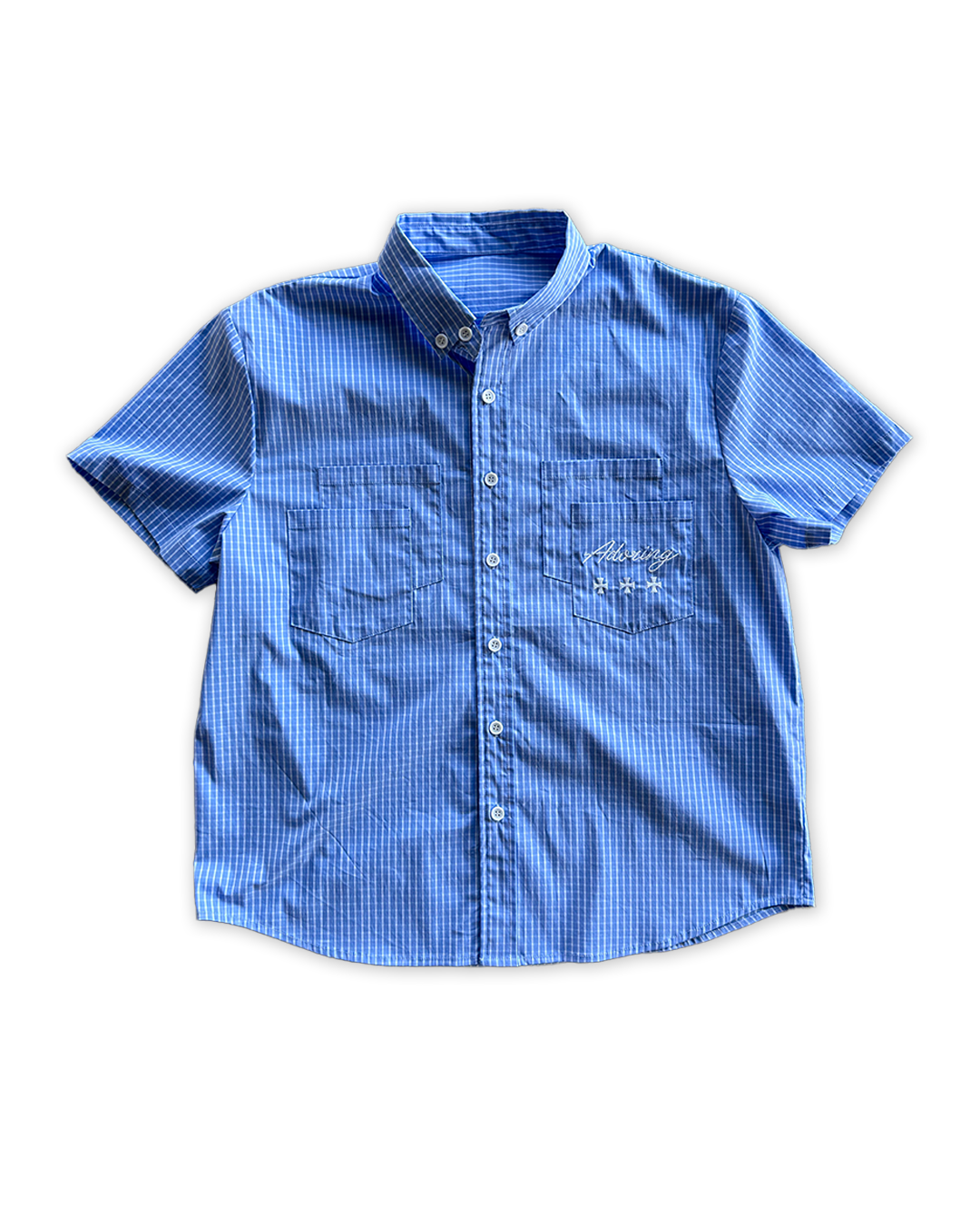 Blue Button Up