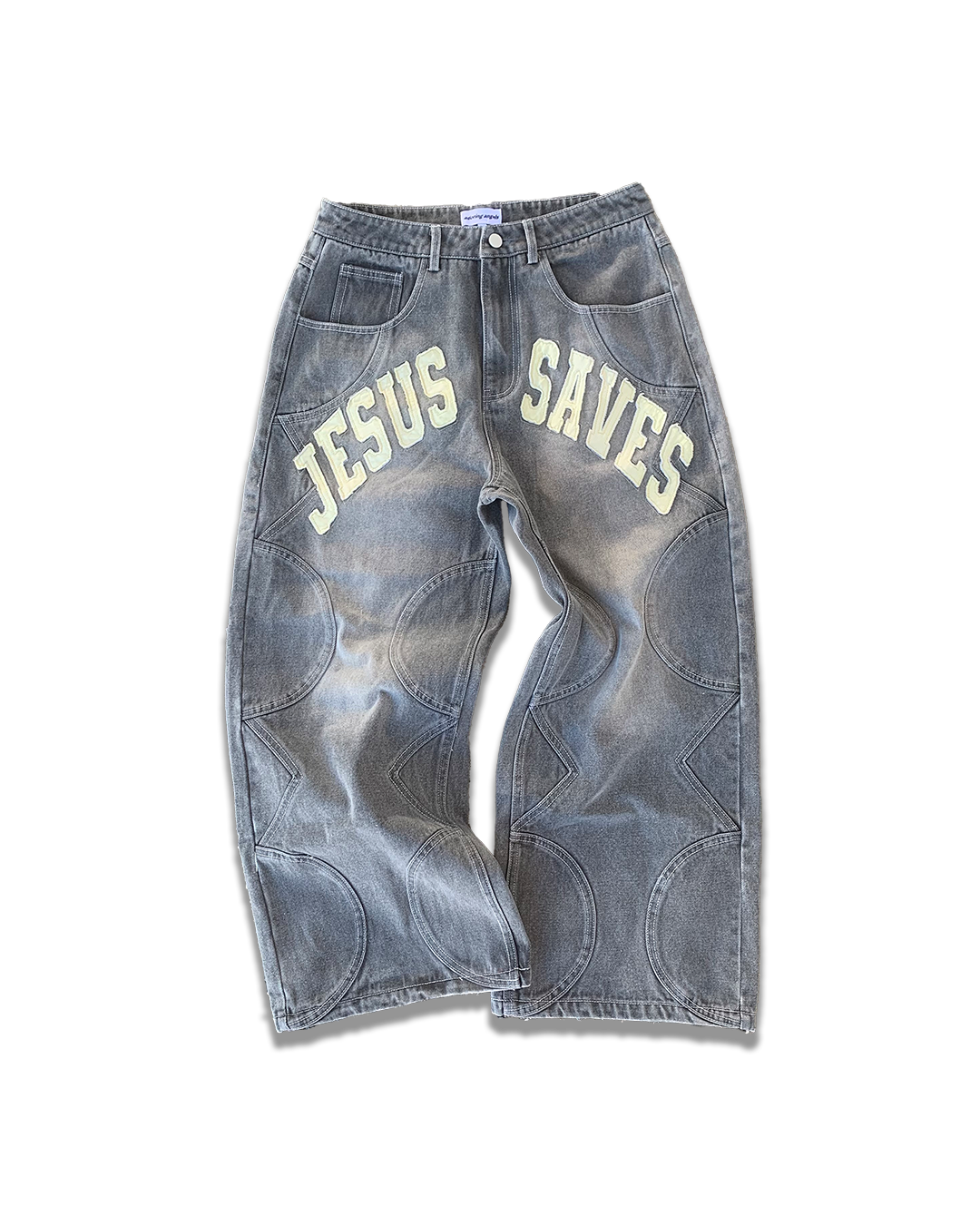 Gray "JS" Jeans