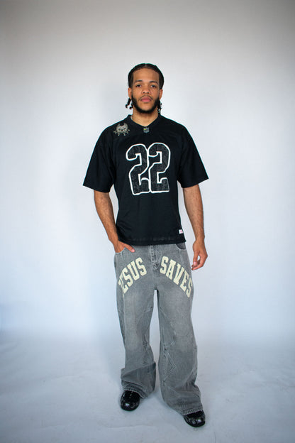 Gray "JS" Jeans