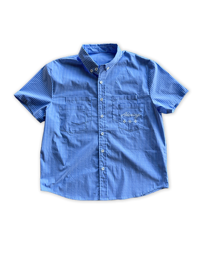 Blue Button Up
